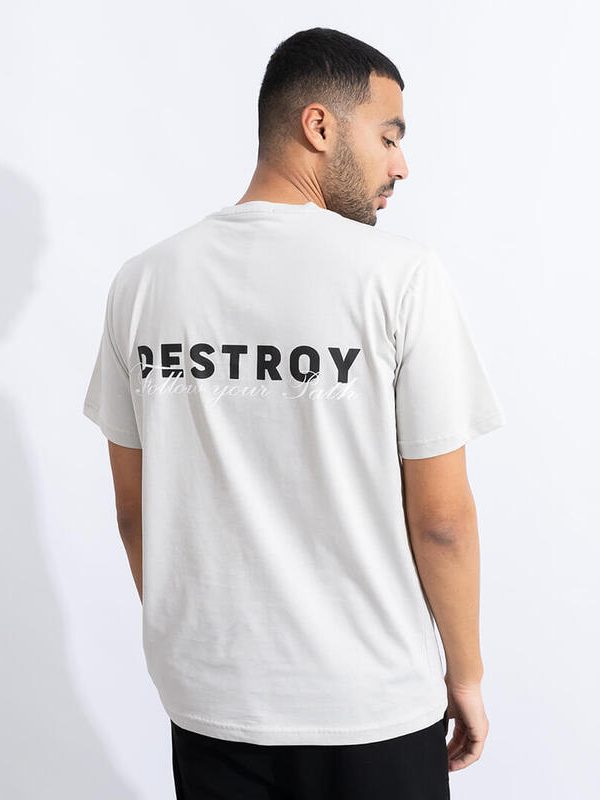 JASON RELAXED FIT T-SHIRT ΓΚΡΙ