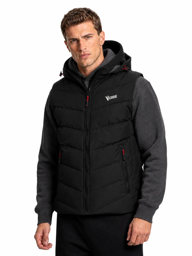 G525 black ΑΜΑΝΙΚΟ ΜΠΟΥΦΑΝ ICETECK ΜΑΥΡΟ V525 GILET
