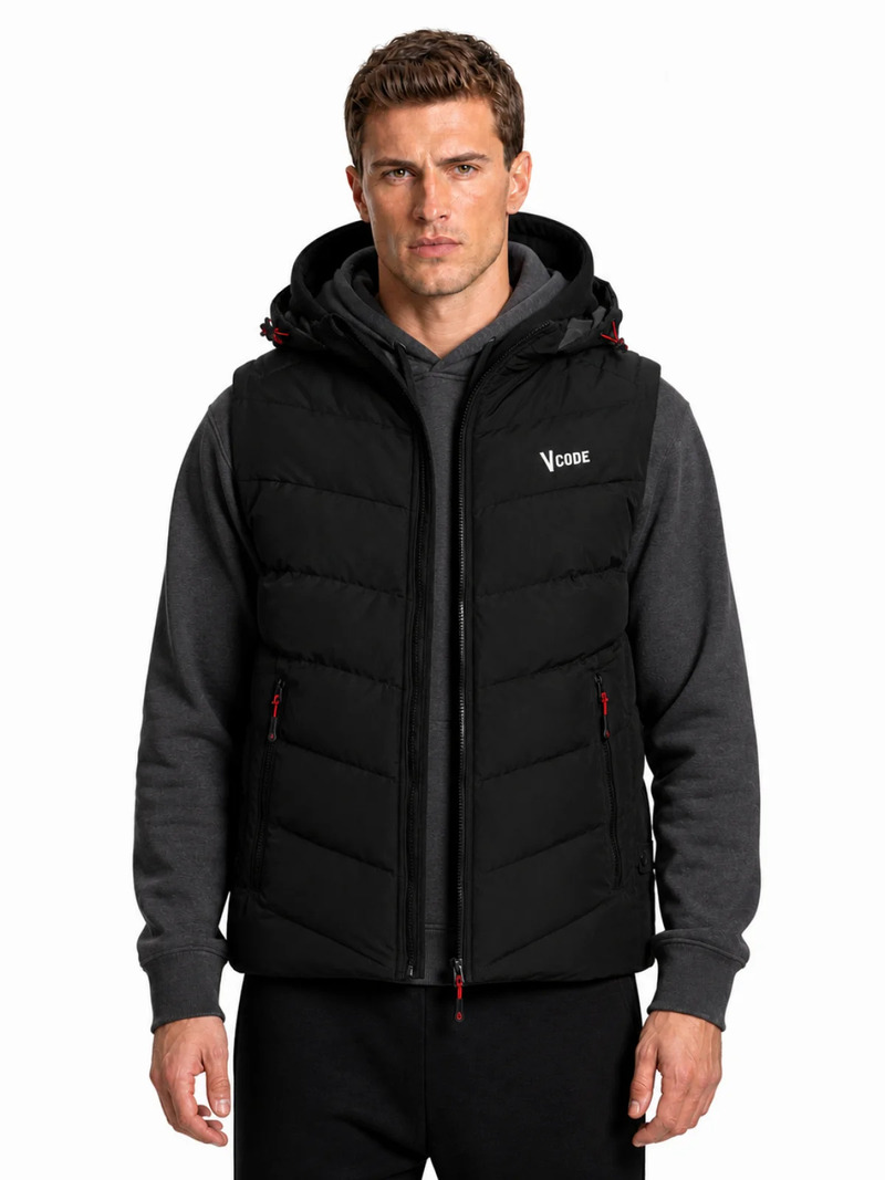 G525 black' ΑΜΑΝΙΚΟ ΜΠΟΥΦΑΝ ICETECK ΜΑΥΡΟ V525 GILET